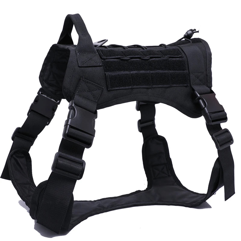 Tactical Dog Harness & Leash Set with Collar
