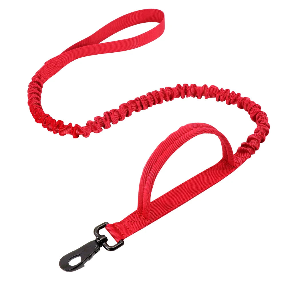 Tactical Dog Collar & Bungee Leash Set