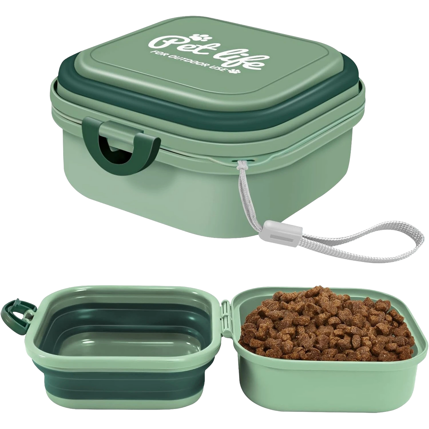 2-in-1 Portable Dog Travel Bowl
