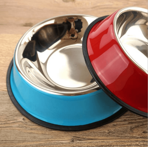 Dual-Use Stainless Steel Pet Bowl