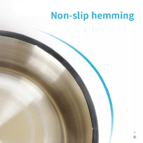 Dual-Use Stainless Steel Pet Bowl