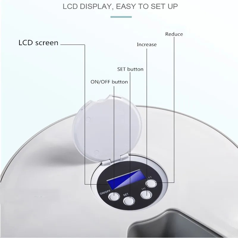 6-Meal Automatic Pet Feeder Dispenser