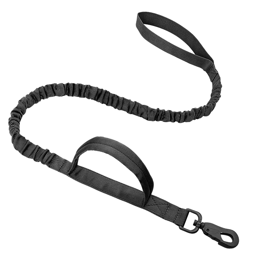Tactical Dog Collar & Bungee Leash Set