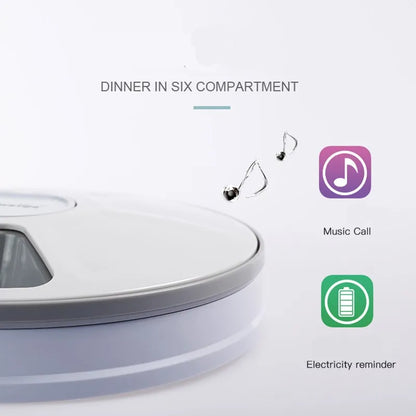 6-Meal Automatic Pet Feeder Dispenser