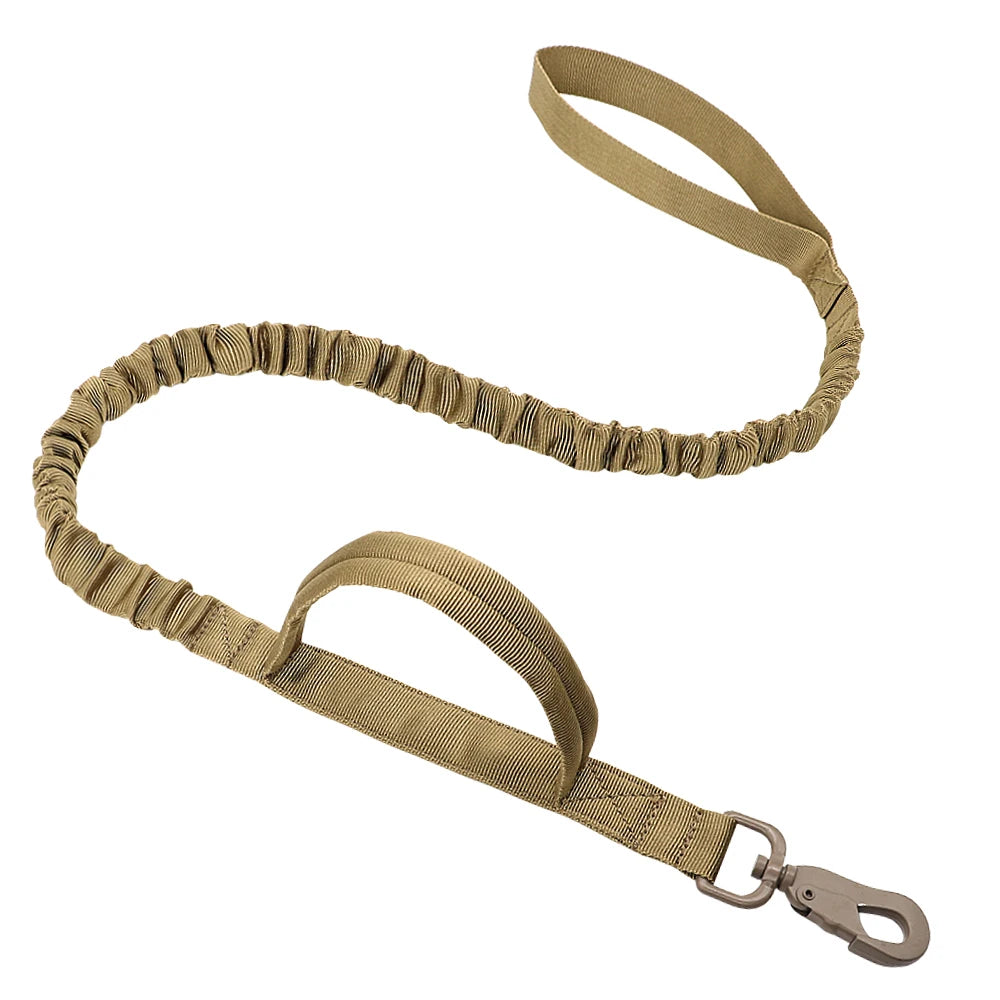 Tactical Dog Collar & Bungee Leash Set