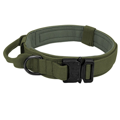 Tactical Dog Collar & Bungee Leash Set
