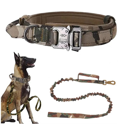 Tactical Dog Harness & Leash Set with Collar