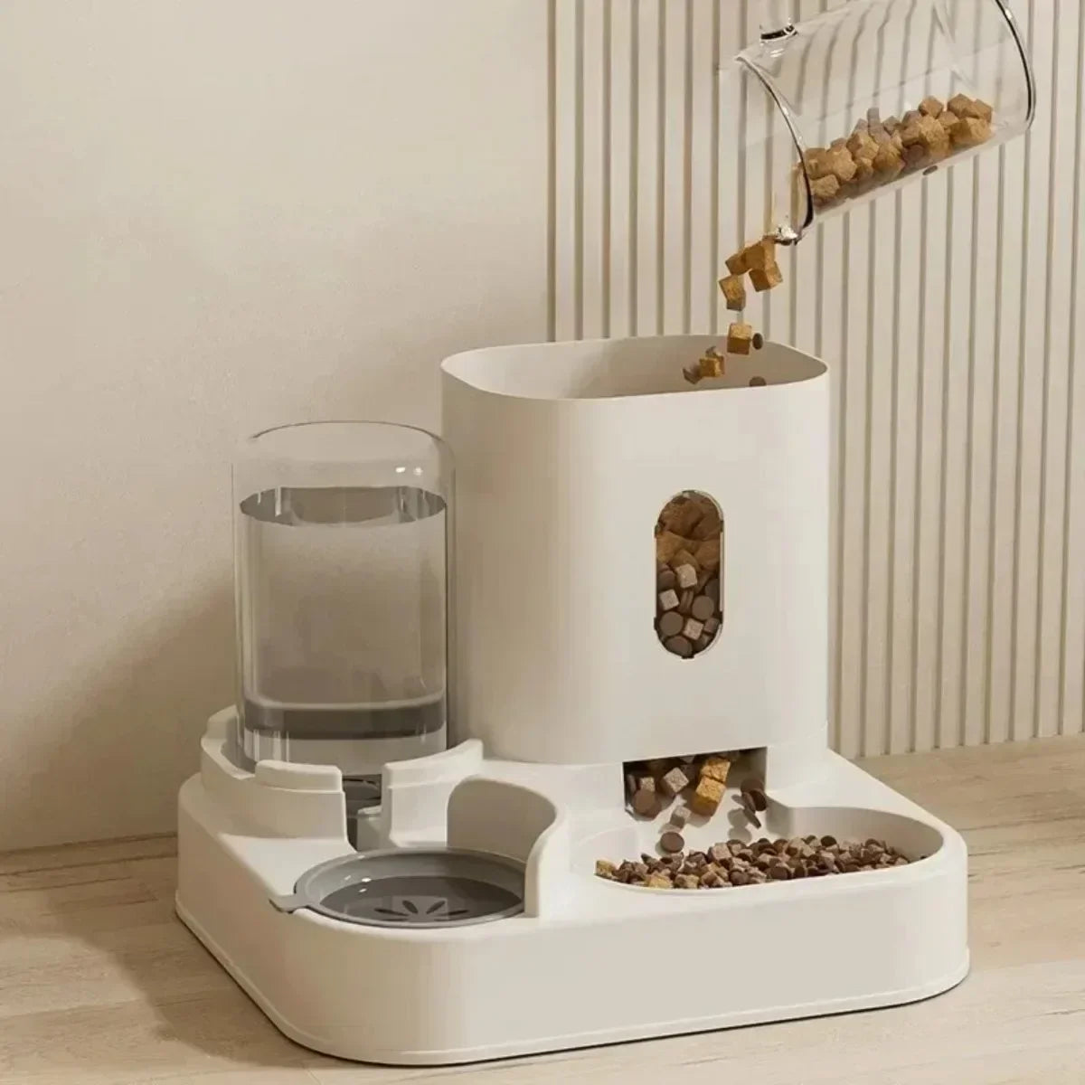2-in-1 Automatic Pet Feeder & Water Bowl