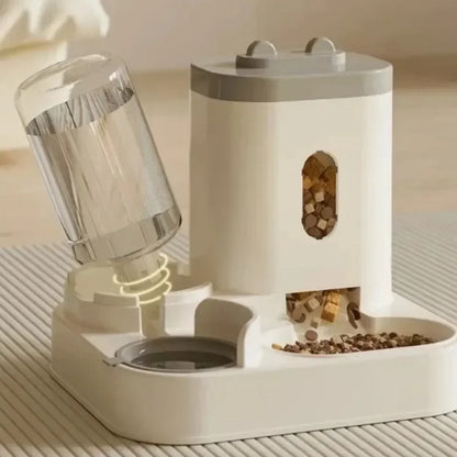 2-in-1 Automatic Pet Feeder & Water Bowl