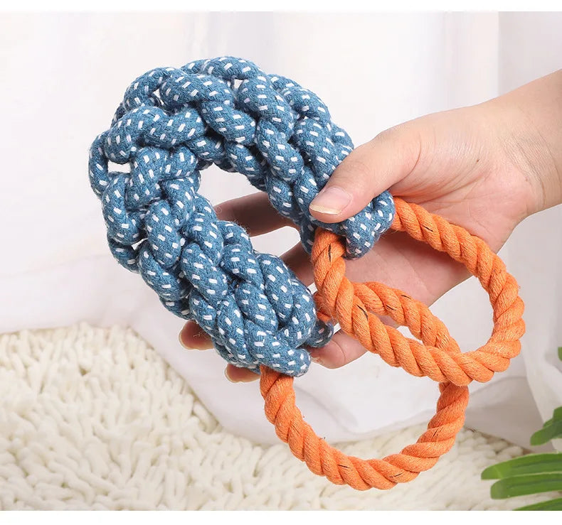 Double Ring Cotton Rope Dog Toy