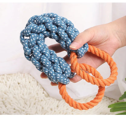 Double Ring Cotton Rope Dog Toy