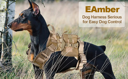 Tactical Dog Harness & Leash Set with Collar
