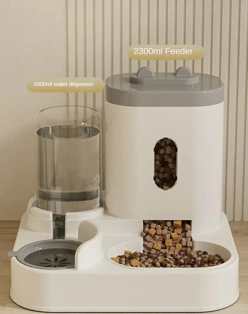 2-in-1 Automatic Pet Feeder & Water Bowl