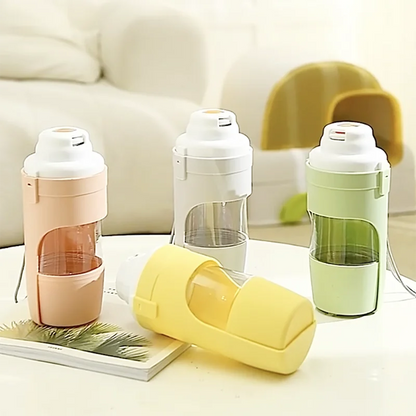 2-in-1 Pet Water Bottle & Food Container