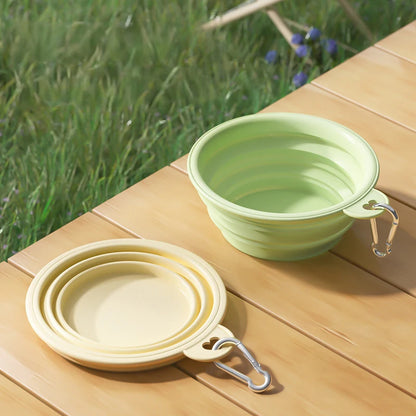 Foldable Silicone Pet Travel Bowl