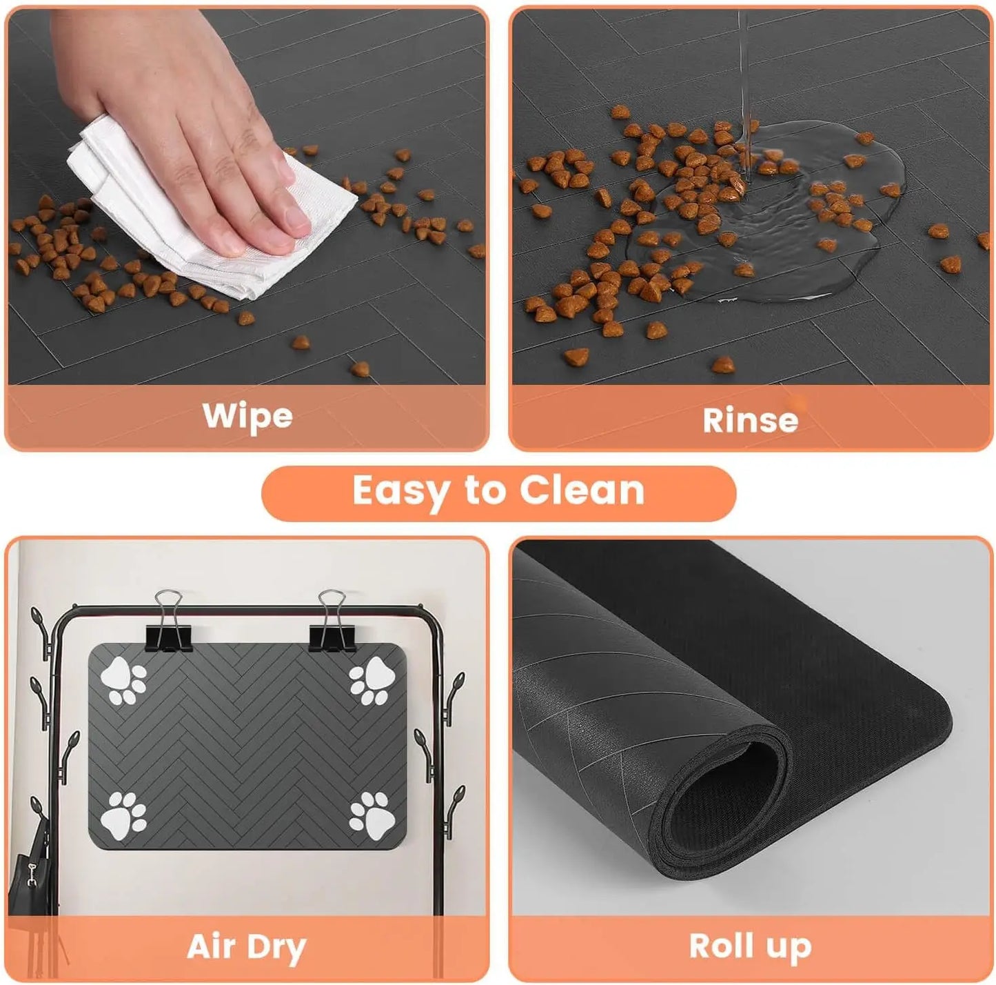 Pet Food & Water Bowl Mat