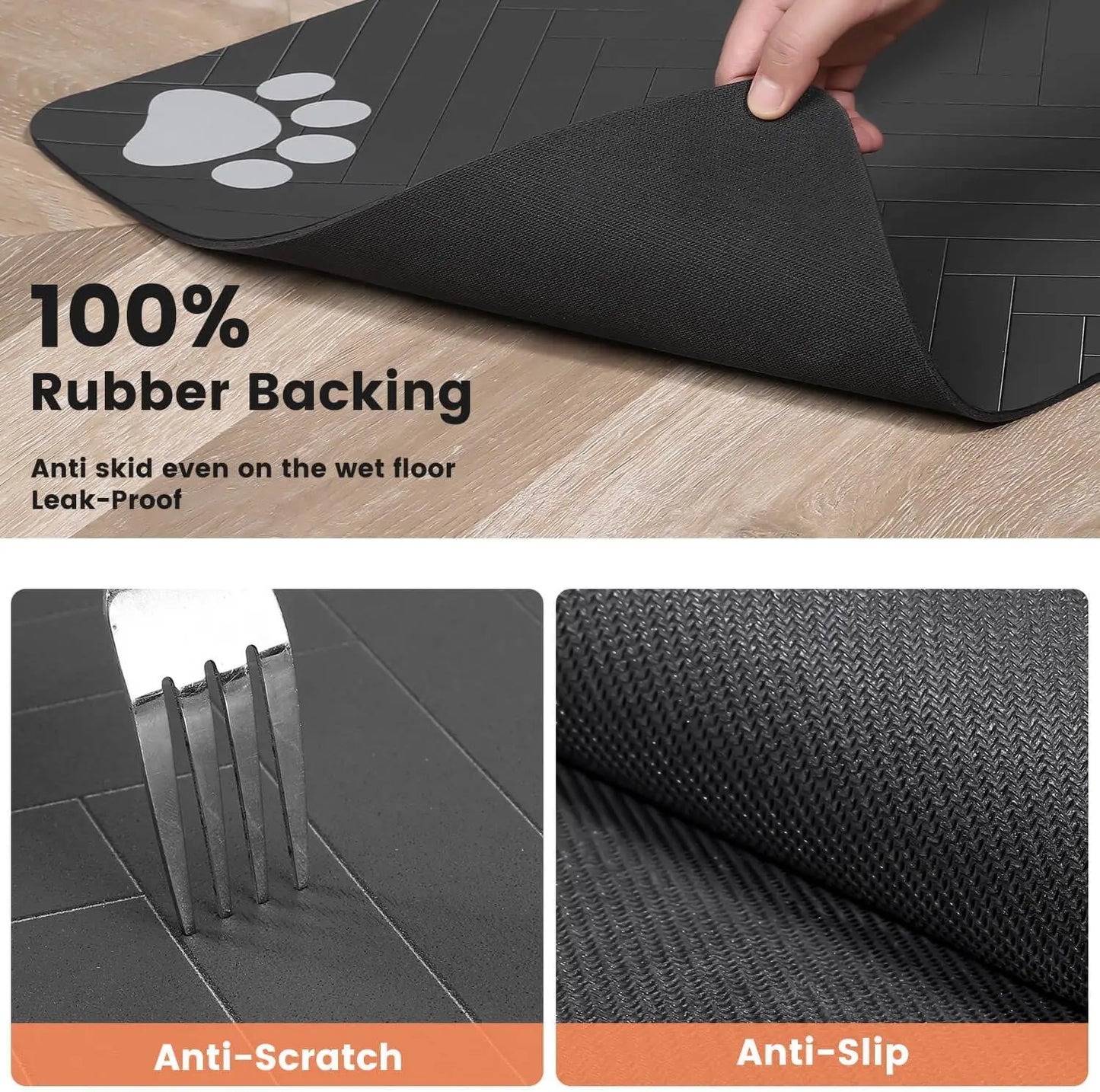 Pet Food & Water Bowl Mat
