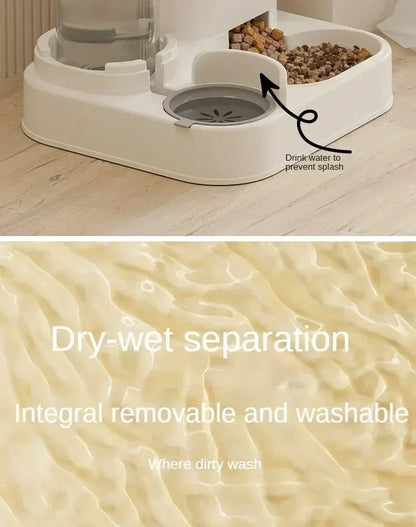 2-in-1 Automatic Pet Feeder & Water Bowl
