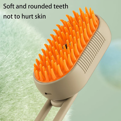 3-in-1 Pet Grooming Brush — Steam, Massage & Hair Removal