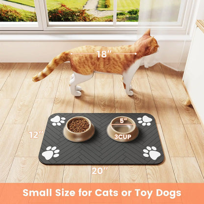 Pet Food & Water Bowl Mat