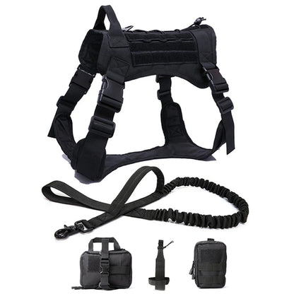 Tactical Dog Harness & Leash Set with Collar