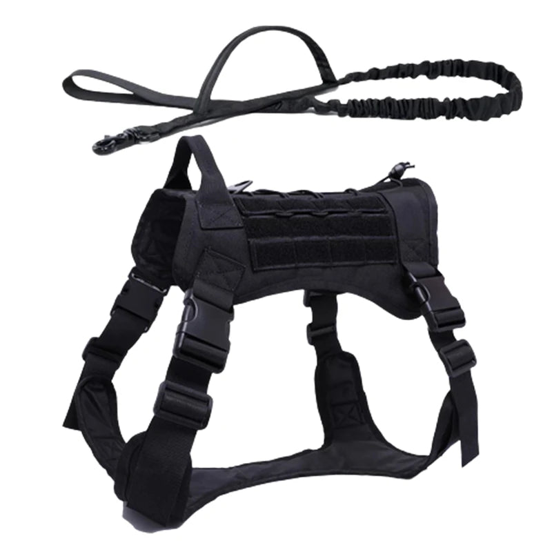 Tactical Dog Harness & Leash Set with Collar