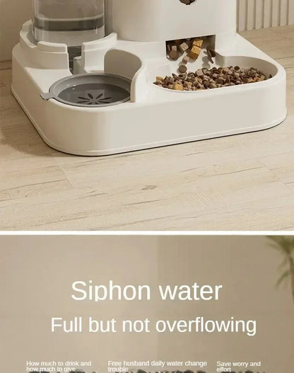 2-in-1 Automatic Pet Feeder & Water Bowl