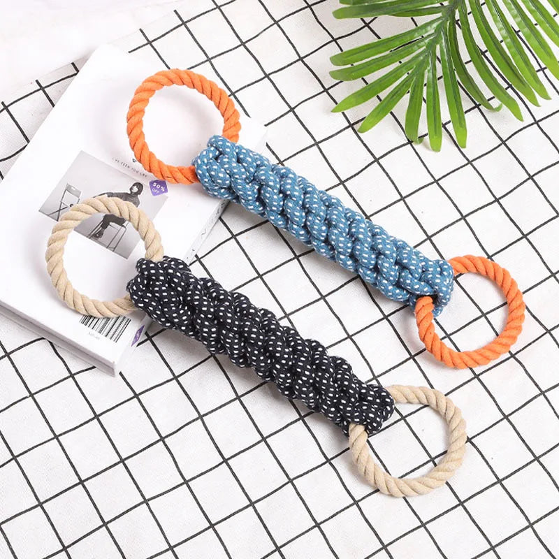 Double Ring Cotton Rope Dog Toy