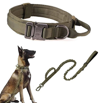 Tactical Dog Harness & Leash Set with Collar