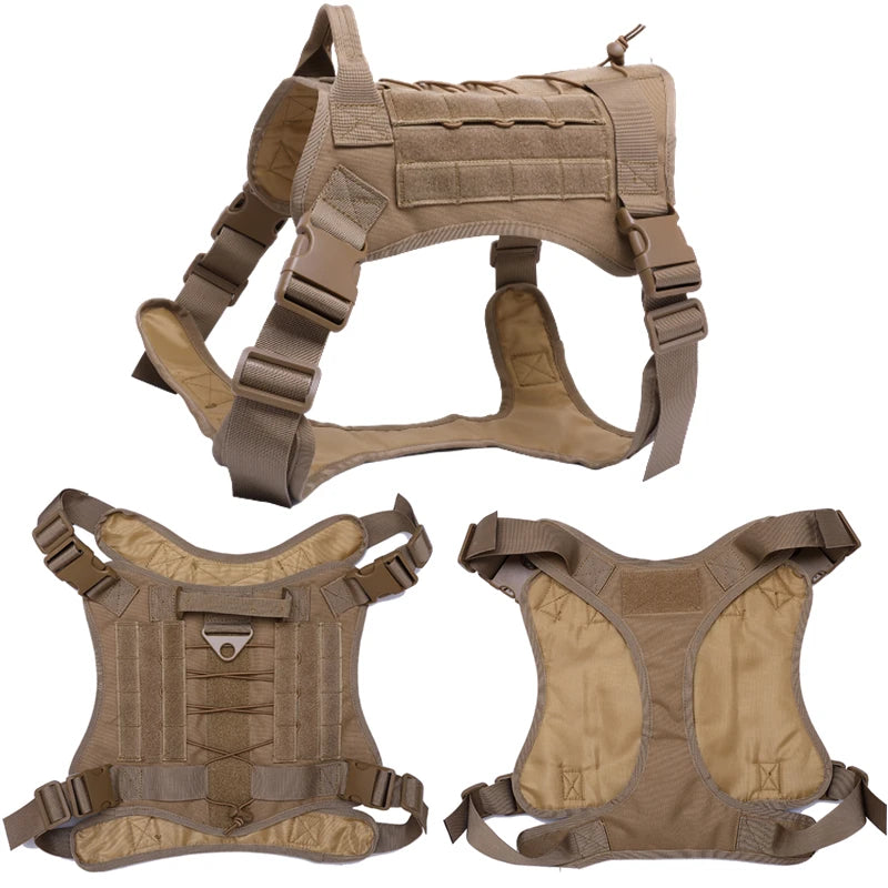 Tactical Dog Harness & Leash Set with Collar