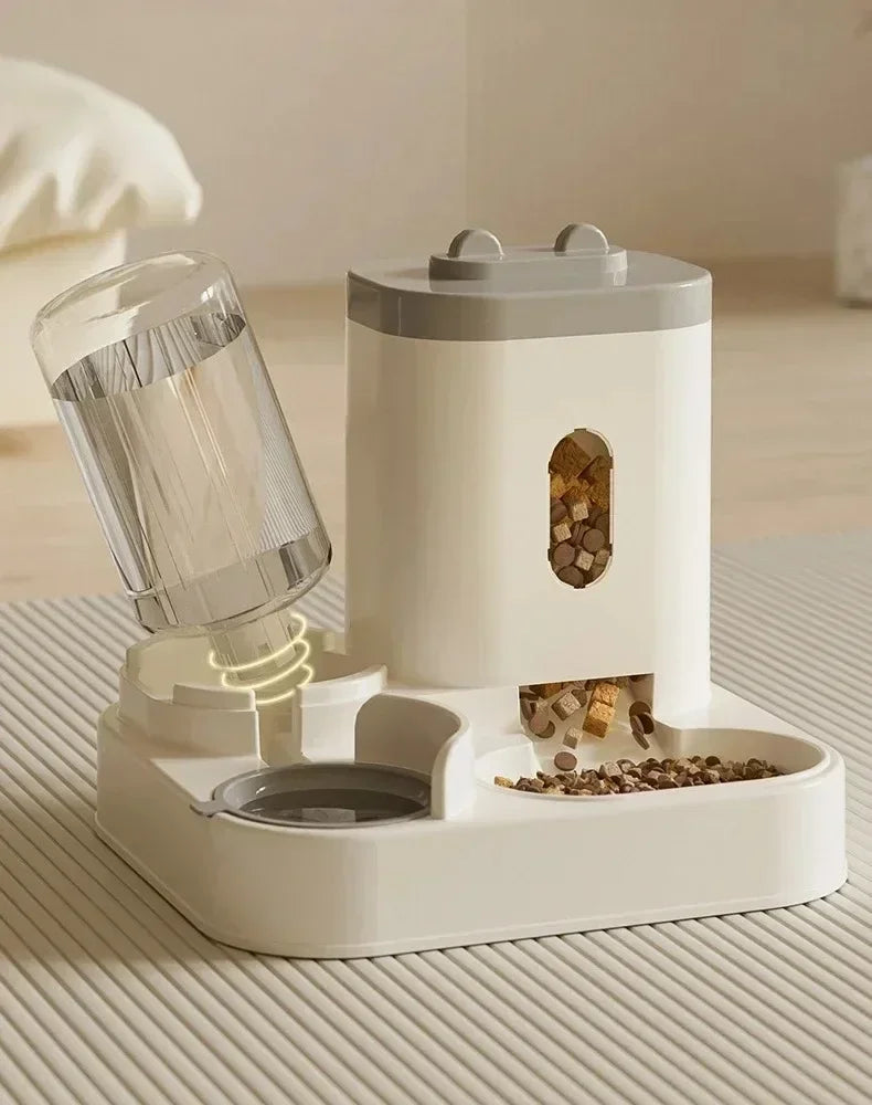 2-in-1 Automatic Pet Feeder & Water Bowl