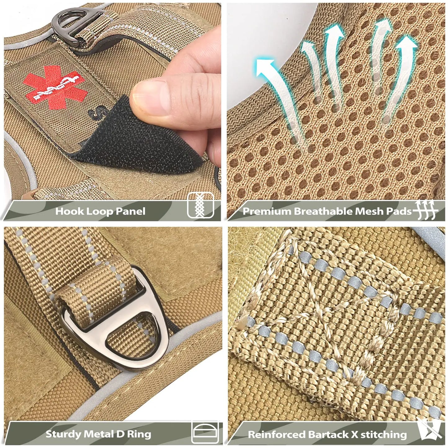 Tactical Dog Harness for Small Dogs