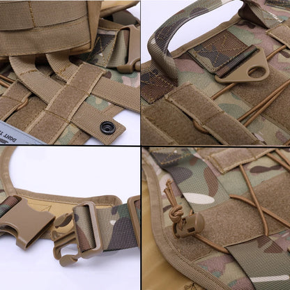 Tactical Dog Harness & Leash Set with Collar