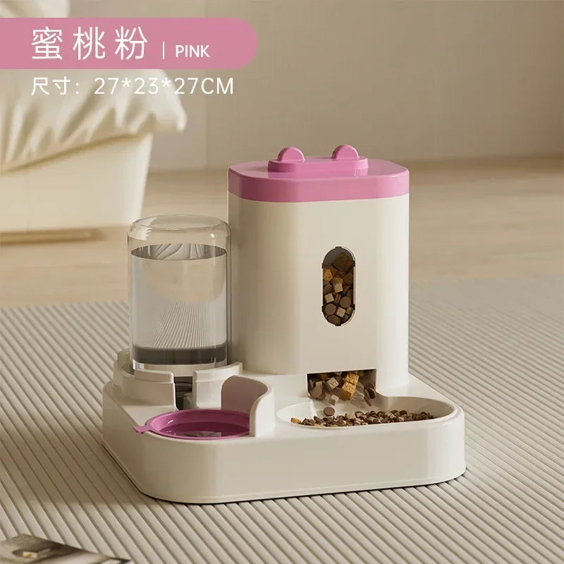 2-in-1 Automatic Pet Feeder & Water Bowl