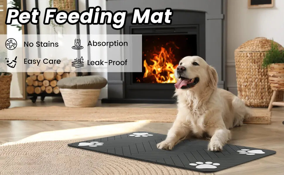 Pet Food & Water Bowl Mat