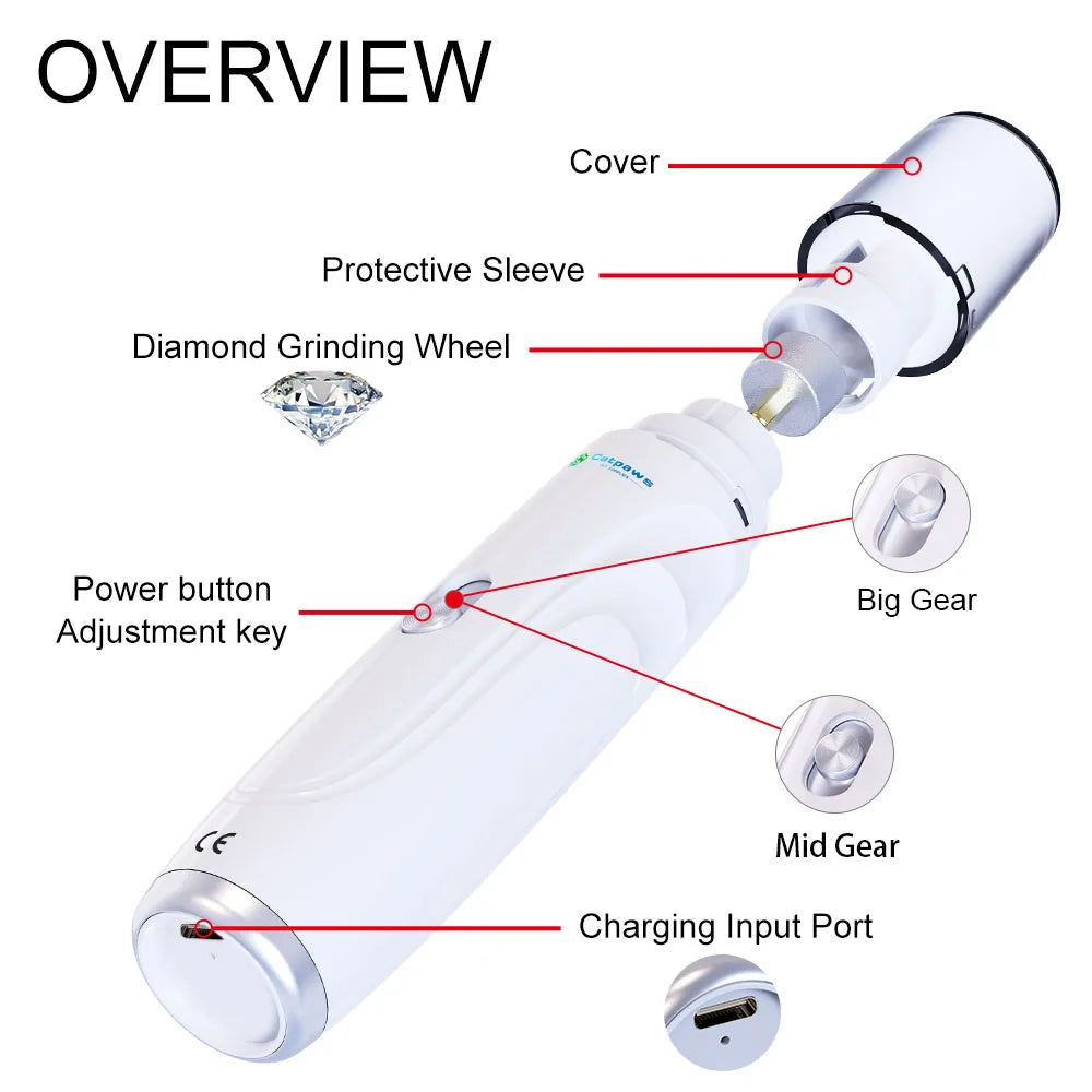 Portable Electric Pet Nail Grinder