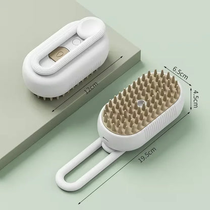 3-in-1 Pet Grooming Brush — Steam, Massage & Hair Removal