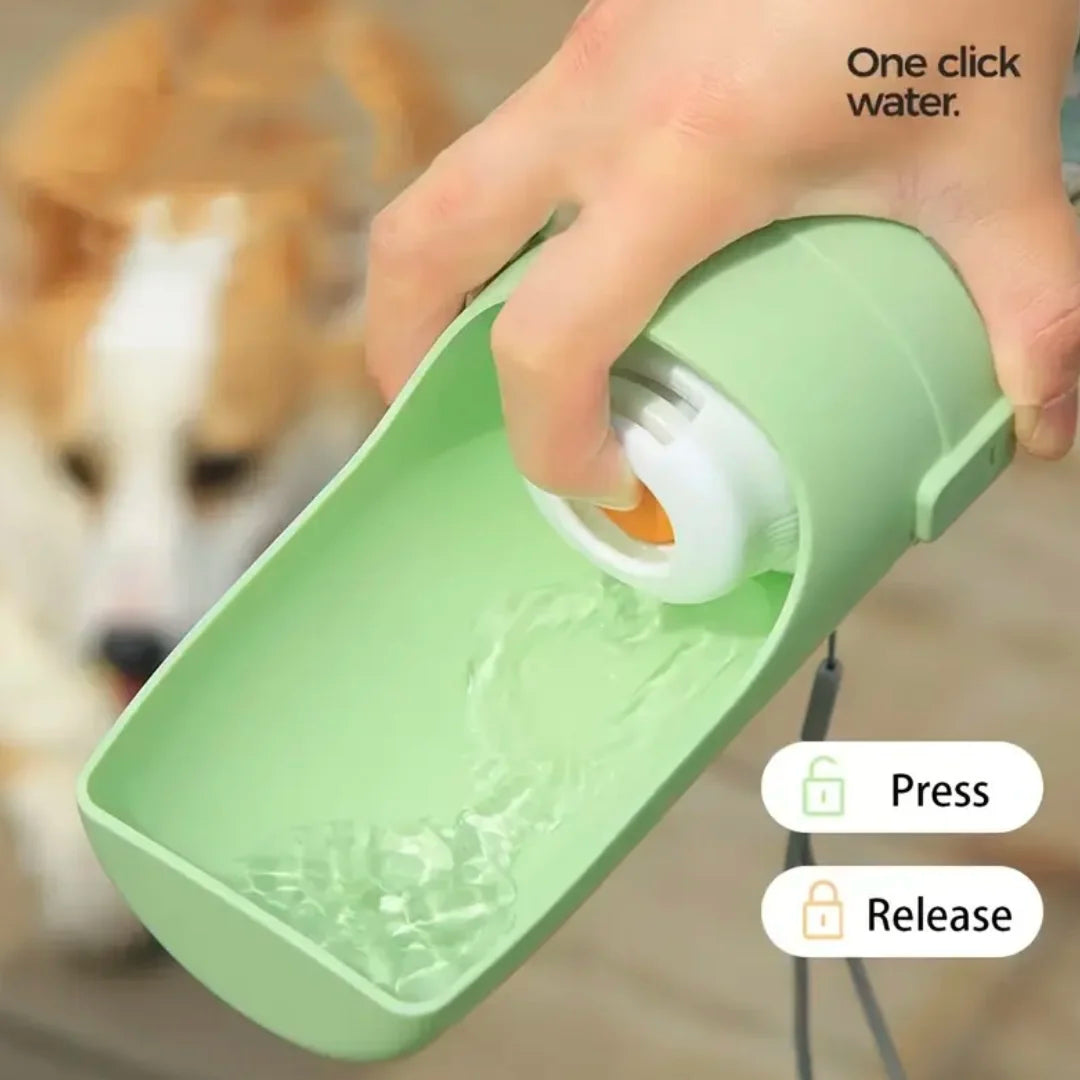 2-in-1 Pet Water Bottle & Food Container