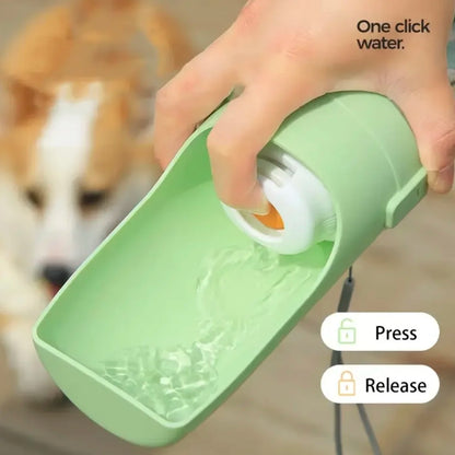 2-in-1 Pet Water Bottle & Food Container