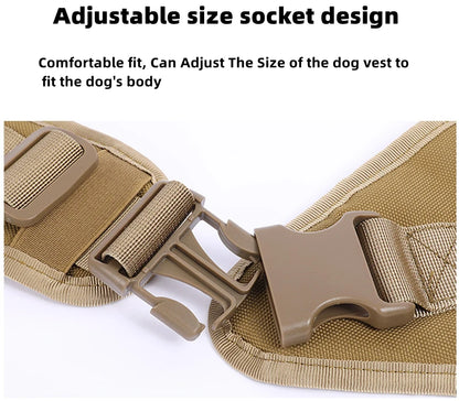 Tactical Dog Harness & Leash Set with Collar