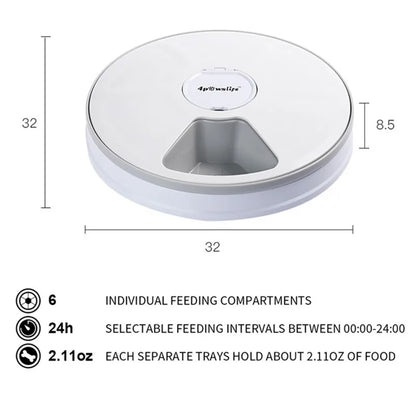 6-Meal Automatic Pet Feeder Dispenser