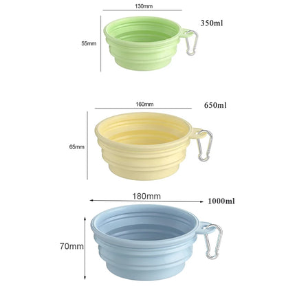 Foldable Silicone Pet Travel Bowl