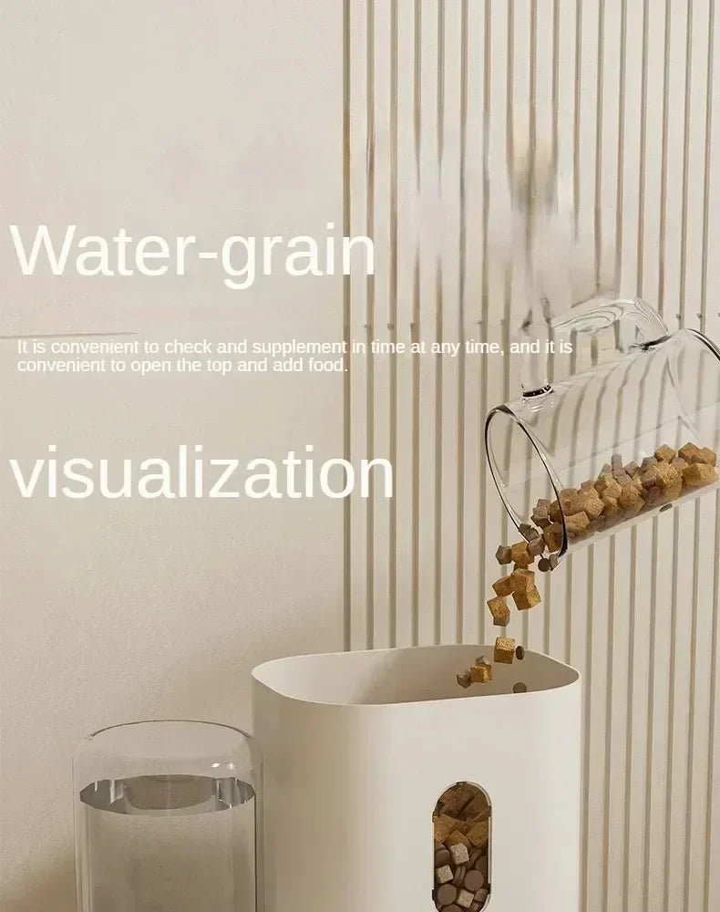 2-in-1 Automatic Pet Feeder & Water Bowl