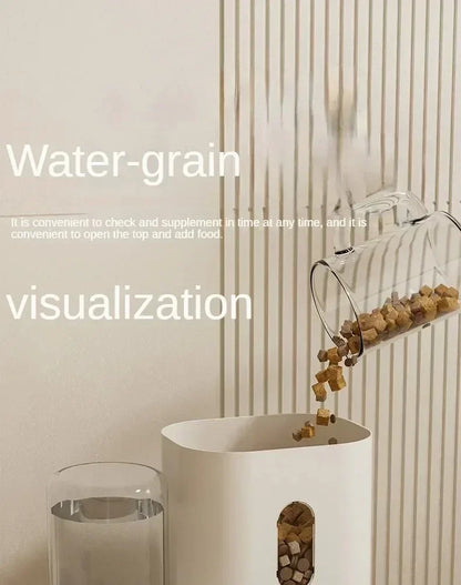 2-in-1 Automatic Pet Feeder & Water Bowl