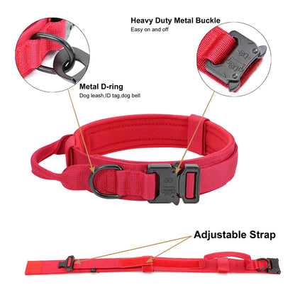 Tactical Dog Collar & Bungee Leash Set