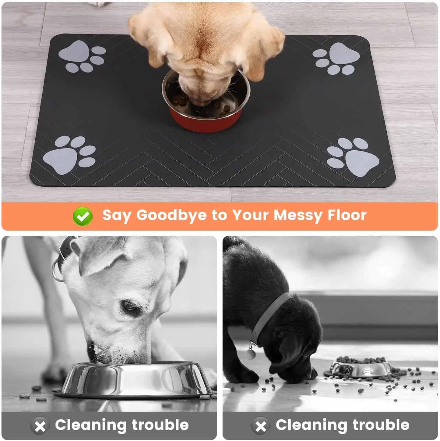Pet Food & Water Bowl Mat