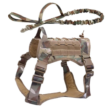Tactical Dog Harness & Leash Set with Collar