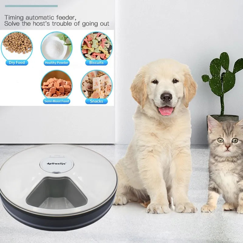 6-Meal Automatic Pet Feeder Dispenser