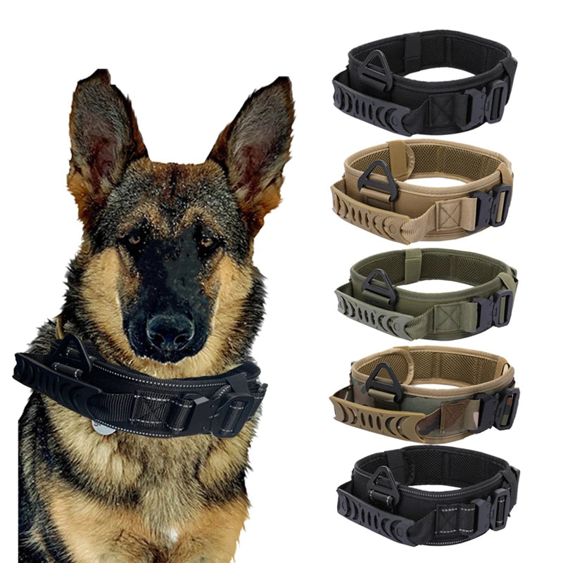 Tactical Dog Harness & Leash Set with Collar