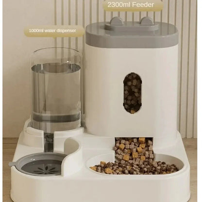 2-in-1 Automatic Pet Feeder & Water Bowl